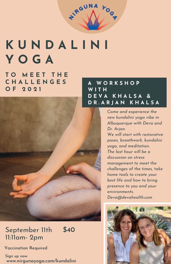 Kundalini Yoga Workshop September 11, 2021