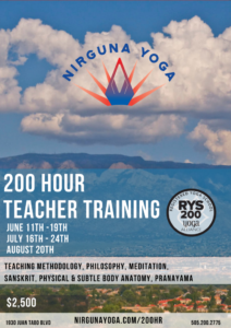 Nirguna Yoga 200-hour Teacher Training